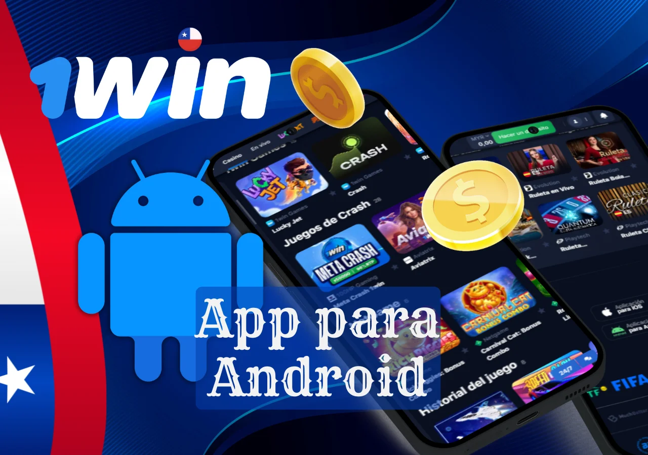 La aplicación Android de 1win le permite disfrutar de juegos de casino.