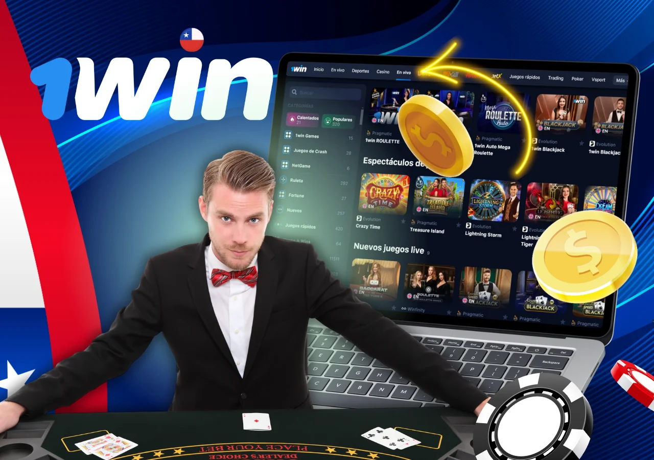El casino ofrece juegos con crupieres en vivo.