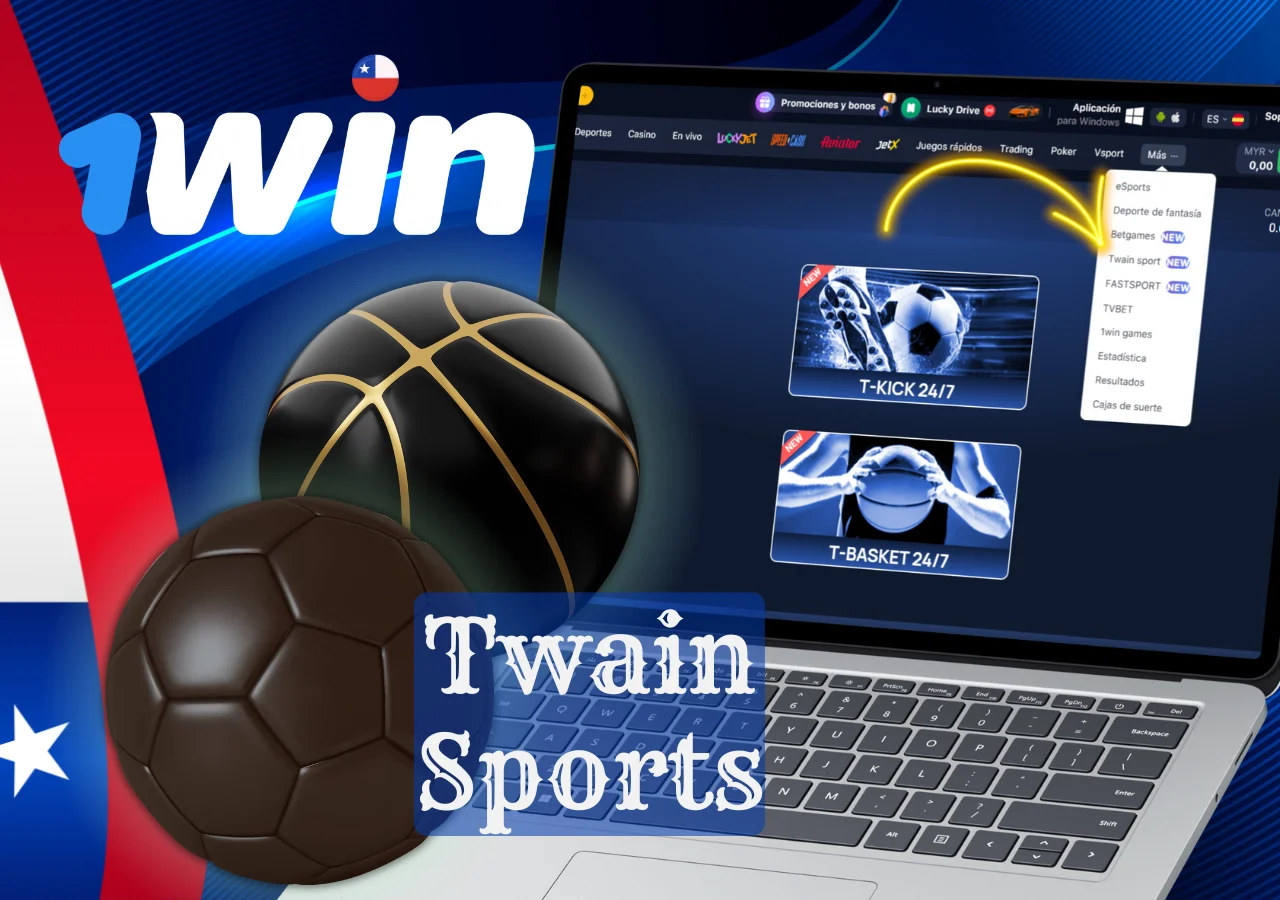 El casino 1win ofrece Twain Sports, un juego de deportes en tiempo real.