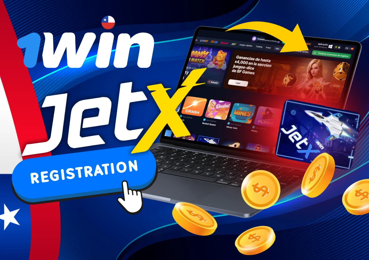 Para jugar en JetX, registrese, haga un deposito y empiece a apostar.