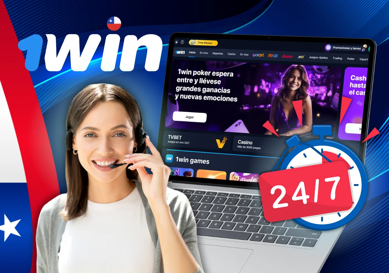 El casino 1win ofrece atencion al cliente 24 horas al dia, 7 dias a la semana.