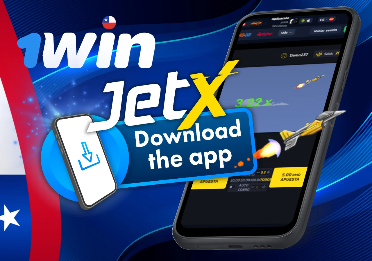 Descarga la aplicacion, inicia sesion y juega a JetX en tu dispositivo movil.