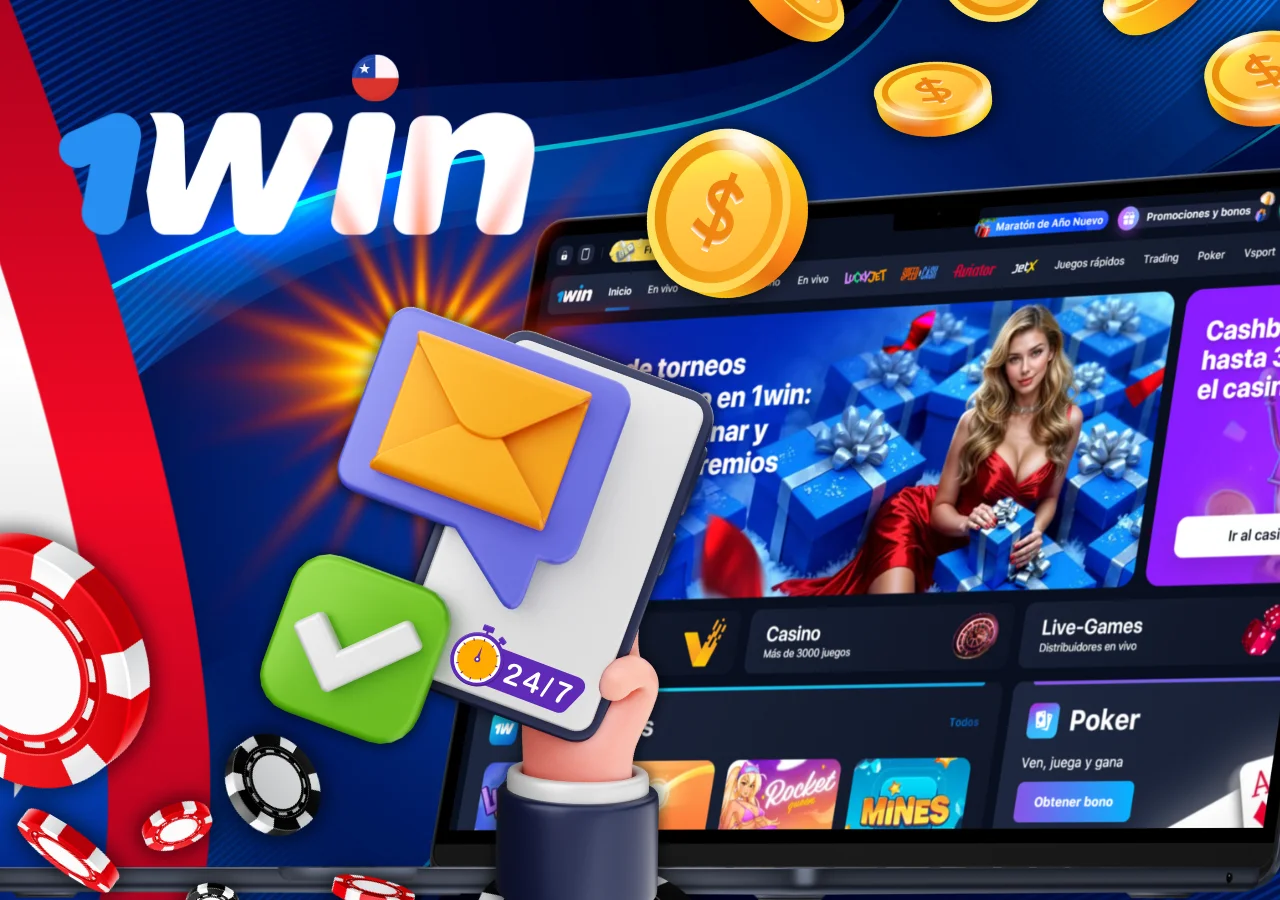 El equipo de asistencia de 1Win ofrece un servicio de atencion al cliente 24 horas al dia, 7 dias a la semana.