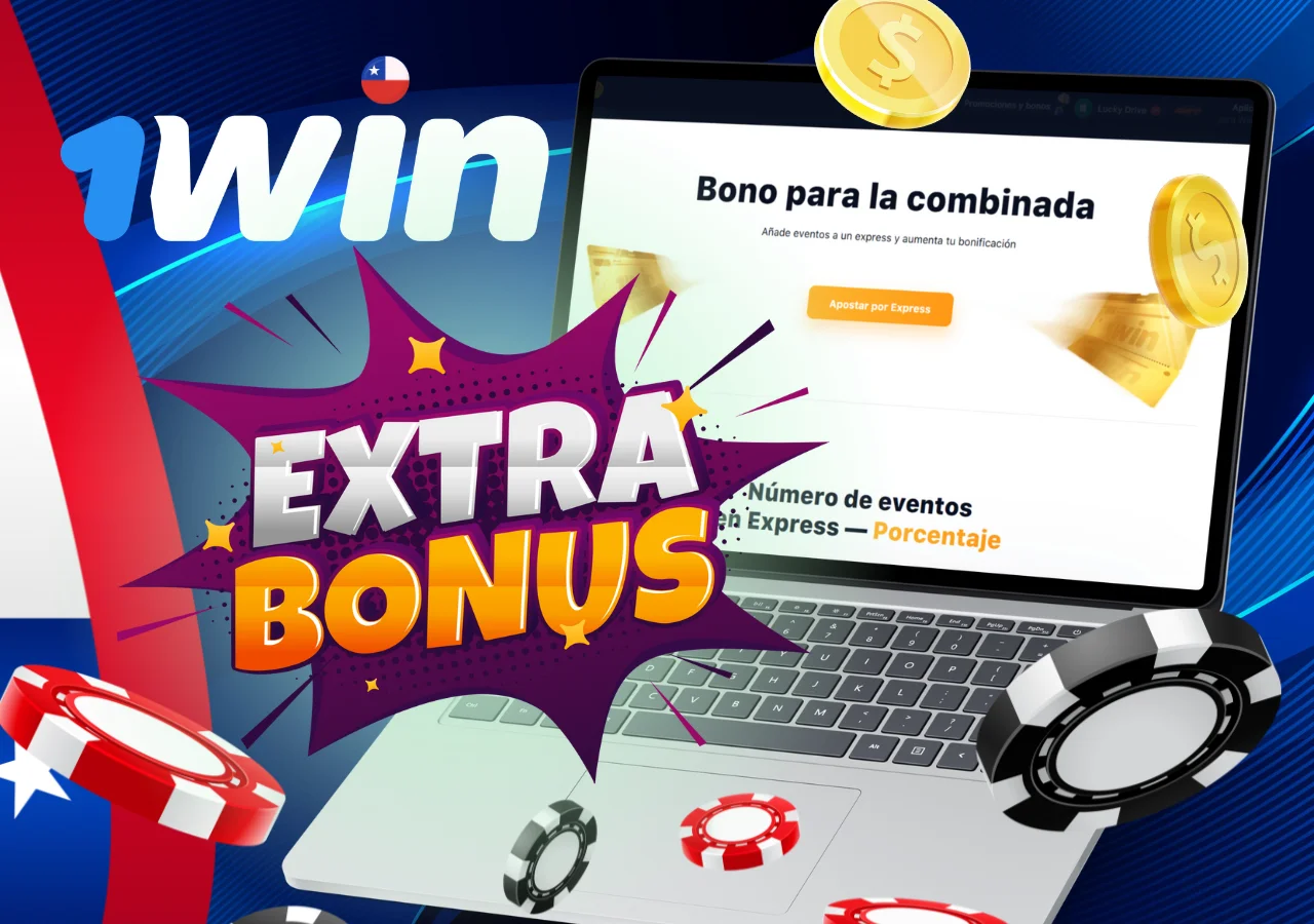 Bonificacion expres por apostar en 5 o mas eventos con ganancias adicionales en caso de acierto.